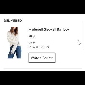 Madewell small sweater